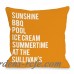 One Bella Casa Personalized Summertime At The Family Throw Pillow HMW9563